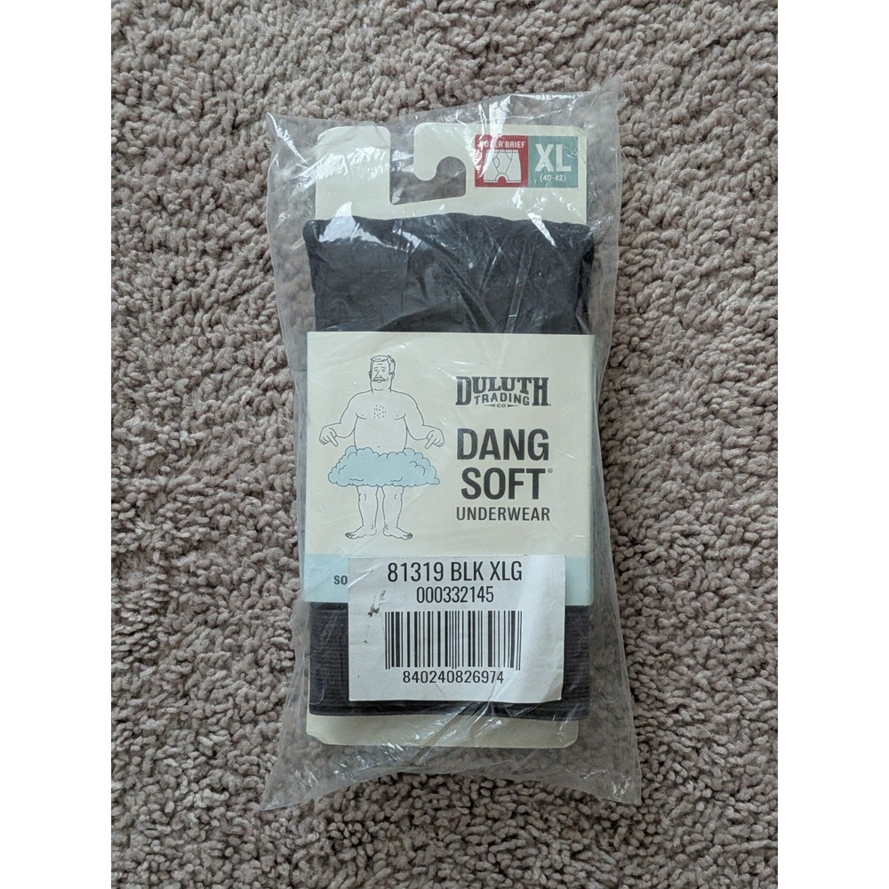 NWT Duluth Trading Company Dang Soft Boxer Briefs Mens XL 81319 Black